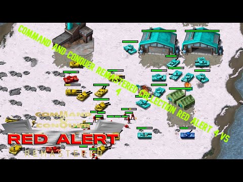 Playing Team games for the First time !!  Command and Conquer Remastered Collection Red Alert 4 vs 4