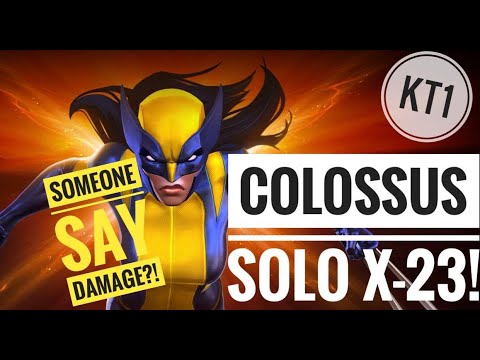 Insane X-23 Solo With Colossus! Labyrinth Of Legends! Crazy Damage!
