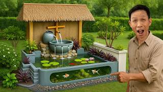 Build 5-star resort for my KOI fish right at home | DIY aquarium