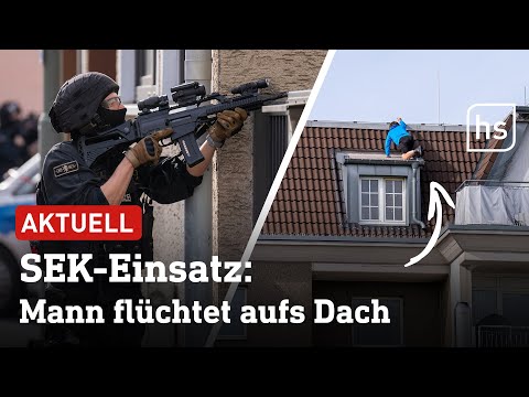 Frankfurt: Mann verschanzt sich, flüchtet aufs Dach und wird doch von SEK verhaftet | hessenschau