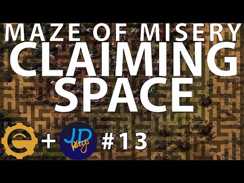 Clearing out biters | Factorio Maze of Misery w/ @JD-Plays #13