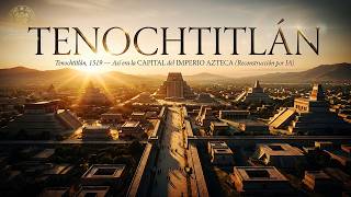 Tenochtitlán, 1519 — Así era la CAPITAL del IMPERIO AZTECA (Reconstrucción por IA)