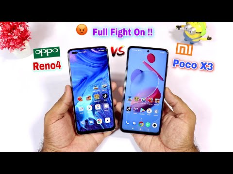 Poco X3 vs Oppo Reno4 - Speed Test & Camera Test Comparison Fight On !! Hindi/Urdu