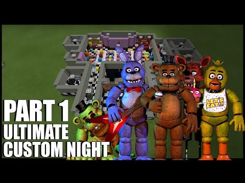 How To Build FNAF Ultimate Custom Night In Minecraft! (Part 1)