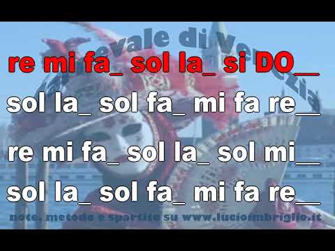 Carnevale di Venezia - FACILE - karaoke notazionale