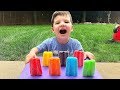 LEARN COLORS With ICE CREAM Popsicles And Caleb Mommy Learn Colours For Kids