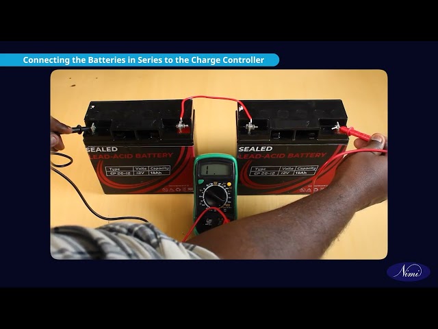 Wire a solar controller to a battery storage station Part 2 