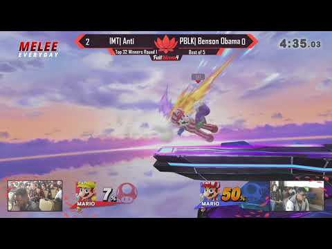 FB4 [Wii U] - IMT| Anti (Cloud,ZSS,Mario) vs PBLK| Benson Obama (Mario) - Top 32 Winners Round 1
