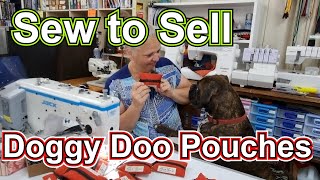Sew To Sell Puppy Poop Pouches DIY Doggy Doo bags. Simple to make. A great fabric scrap buster