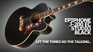 Video thumbnail for Epiphone J 200 EC Studio Black | Let The Tones Do The Talking by Guitar Village