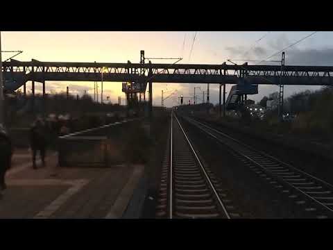 Führerstandsmitfahrt Hamburg-Bremen [Timelapse in die Dunkelheit]