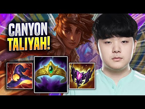 CANYON CRAZY GAME WITH TALIYAH! - DK Canyon Plays Taliyah JUNGLE vs Poppy! | Season 2022