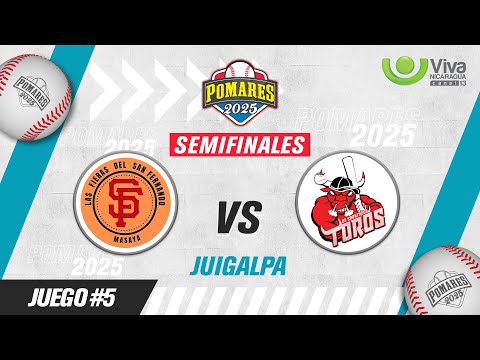 Fieras de San Fernando vs. Toros de Chontales - [Pomares 2025 | Juego Completo] - [14/09/2025]
