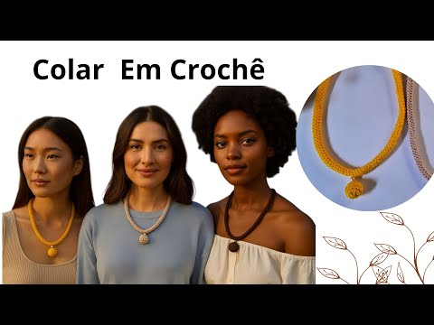 EASY CROCHET NECKLACE STEP BY STEP
