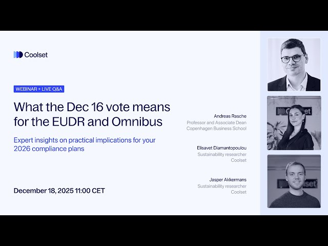 Expert Q&A with Andreas Rasche: EUDR and Omnibus updates video thumbnail