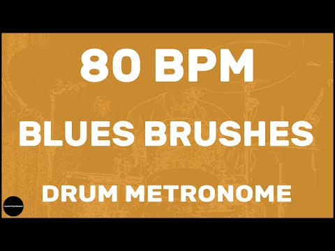 Blues Brushes | Drum Metronome Loop | 80 BPM