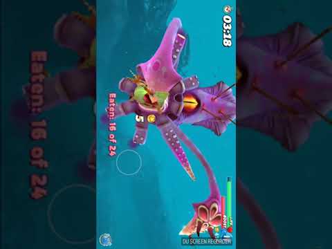 Hungry  shark world drago pliosaur vs boss battle squid