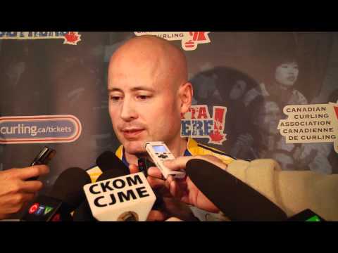 2012 Tim Hortons Brier Semi-Final Media Scrum
