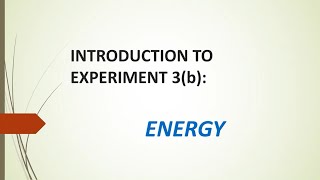 Introduction to Experiment 3(b)