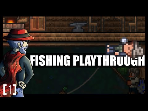 Terraria 1.3 Let's Play - Fishing Class Playthrough! Humble Start [1] PC Gameplay