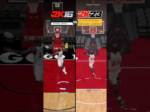 NBA 2K23 Michael Jordan Free Throw Line Dunk Evolution