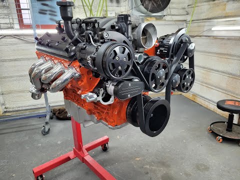 Chevrolet LS Motor Makeover! How to prep, paint & install front drive accessory kit on an LS Motor!