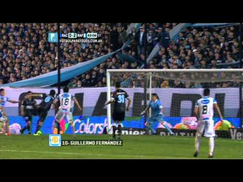 Gol de Fernández. Racing 0 - Rafaela 2. Fecha 10. Torneo Primera División 2014. FPT