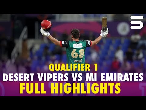 Full Highlights | Desert Vipers vs MI Emirates | Qualifier 1 | DP World ILT20 | M3Y1J