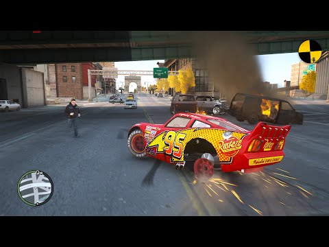 GTA 4 Crazy Lightning McQueen Ep.4