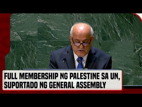 UN General Assembly passes resolution to renegotiate Palestine's membership, grant additional rights