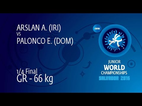 1/4 GR - 66 kg: A. ARSLAN (IRI) df. E. PALONCO (DOM), 4-2