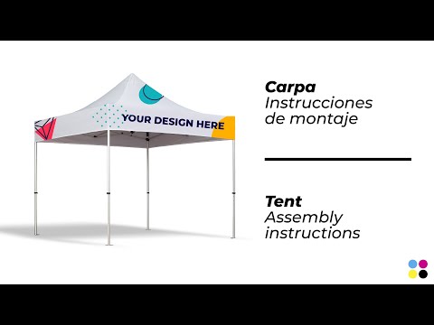 Instrucciones de montaje de carpa personalizada