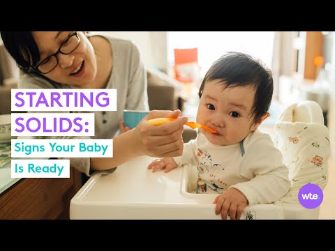 When is baby ready to eat solid foods? signs your little one is ready to start solids