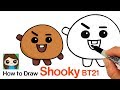 How to Draw BT21 Shooky | BTS Suga Persona