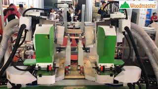 Máy Làm Mộng 2 đầu Cnc nạp phôi tự động + Robot gắp phôi sếp Pallet