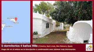 preview picture of video '5 dormitorios 4 baños Villa se Vende en S´Uestra, Sant Lluís, Illes Balears, Spain'