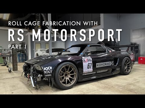 Putting a roll cage in the NSX with Riley Stair of RS Motorsport Part 1 - RS Future Vlog #33