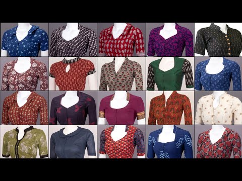 Simple Collar Neck Cotton Blouse Designs😍|Office Wear Collar Neck Cotton Blouse Front Neck Designs❤️
