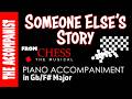 Someone Else S Story Chess Piano Accompaniment Karaoke Lyrics In CC Gb Major