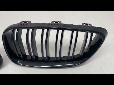 Fits BMW 2 Series F22 F23 M2 F87 2014-2021 Front Kidney Grilles Double Slats Gloss Black video