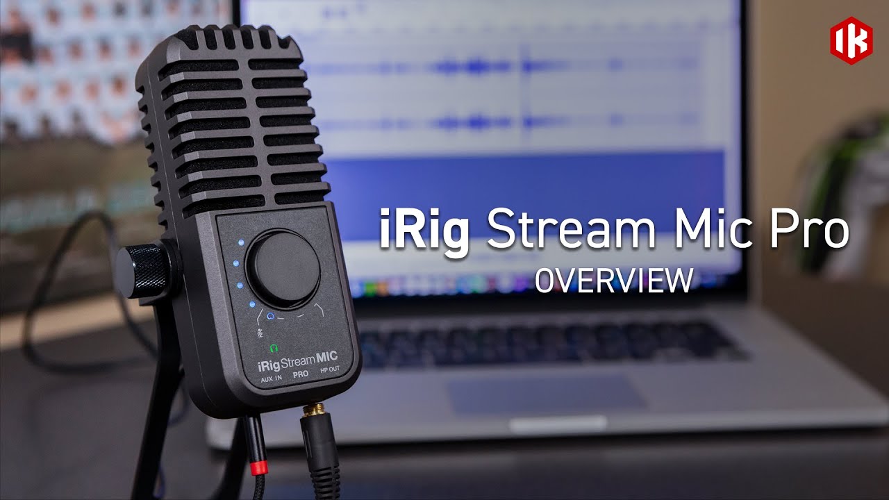 iRig Stream Mic Pro - Overview - Compact multi-pattern microphone & stereo/4-channel audio interface - YouTube