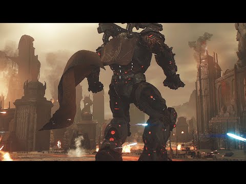 DOOM The Dark Ages All Mecha & Titan Battle Scenes 4K UHD