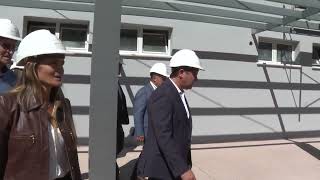 Orrego supervisó el avance del nuevo Hospital Aldo Cantoni que está con un 87%