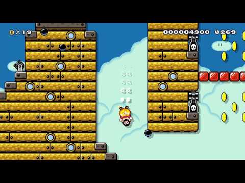 Roy's Airship by Heavydog 🍄 Super Mario Maker 2 😶 No Commentary　#ack