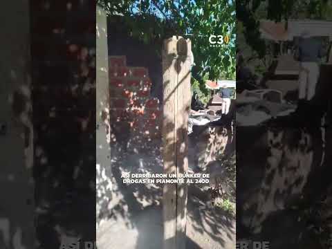 ASÍ DERRIBARON UN BÚNKER DE DROGAS EN PIAMONTE AL 2400 | Cadena 3 Rosario