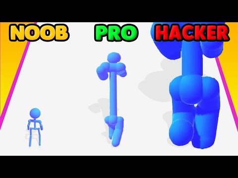 😀😁😂 NOOB vs PRO vs HACKER in Sticky Blob