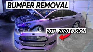 2013-2020 Ford Fusion Bumper Removal (The Easy Way)