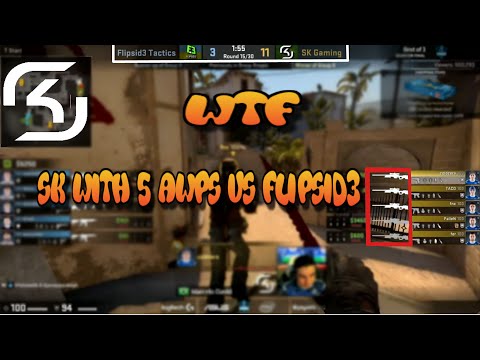 SK with 5 AWPs vs FlipSid3 | ESL One Cologne 2016