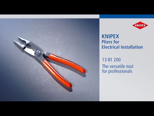 Video Teaser für KNIPEX Pliers for Electrical Installation 13 81 200