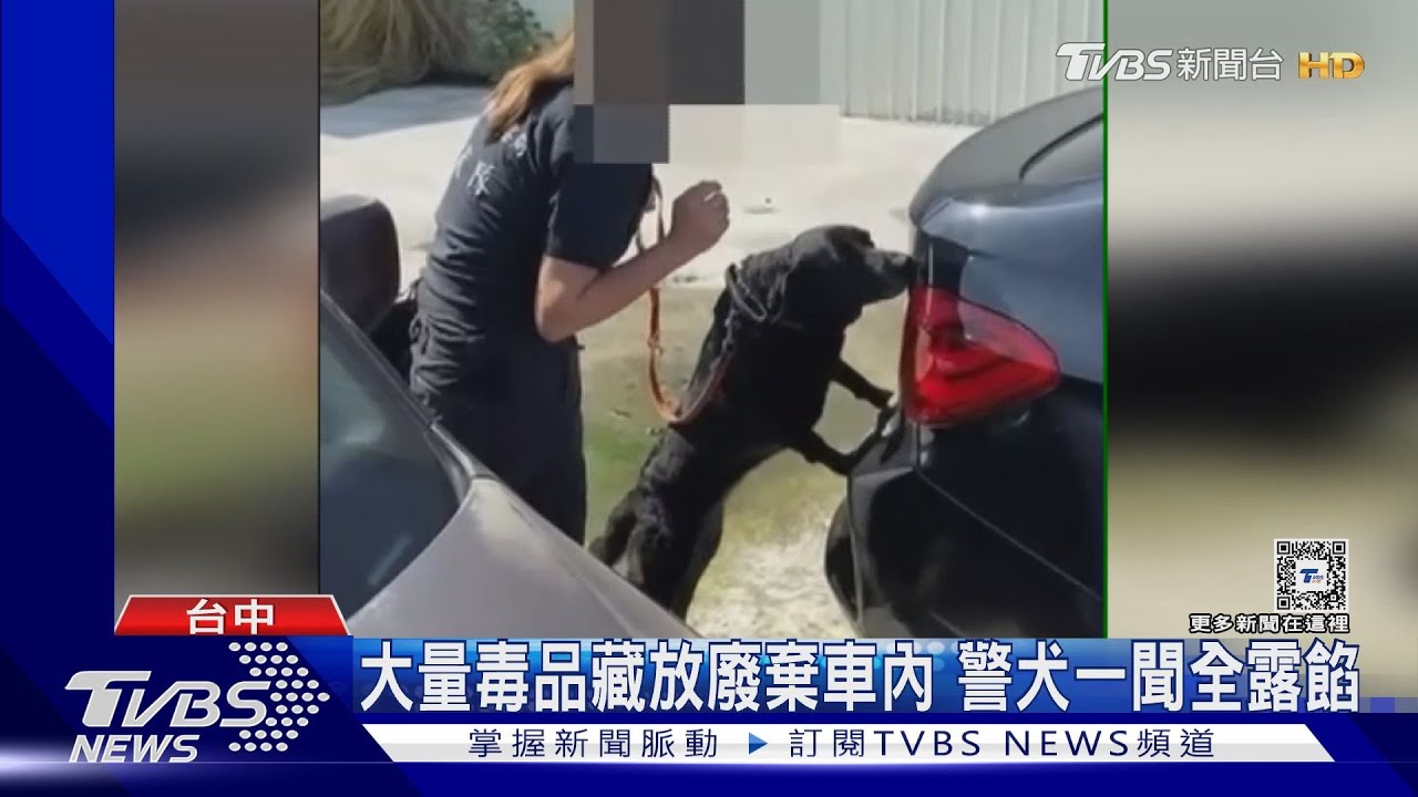 大量毒品藏放廢棄車內 警犬一聞全露餡